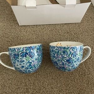 NIB Set of 2 LILLY PULITZER Ceramic Mugs